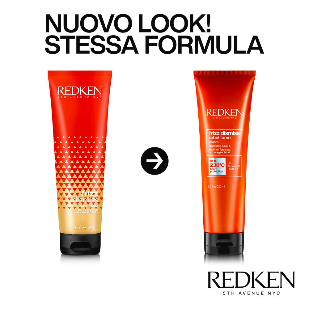Redken Frizz Dismiss Rebel Tame 250ml - termoprotettore lisciante in crema - immagine 5