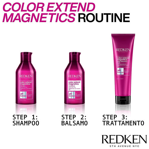 Redken Color Extend Magnetics Deep Attraction Mask 250ml - maschera capelli colorati - immagine 5